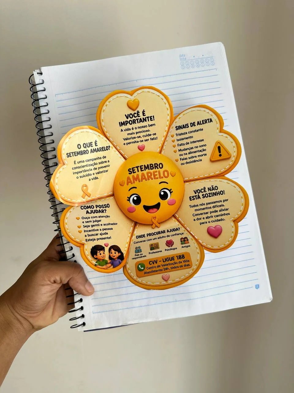 Setembro Amarelo na escola – PDF para Imprimir — amostra 2: Setembro Amarelo na escola Trabalhar o Setembro Amarelo desde…