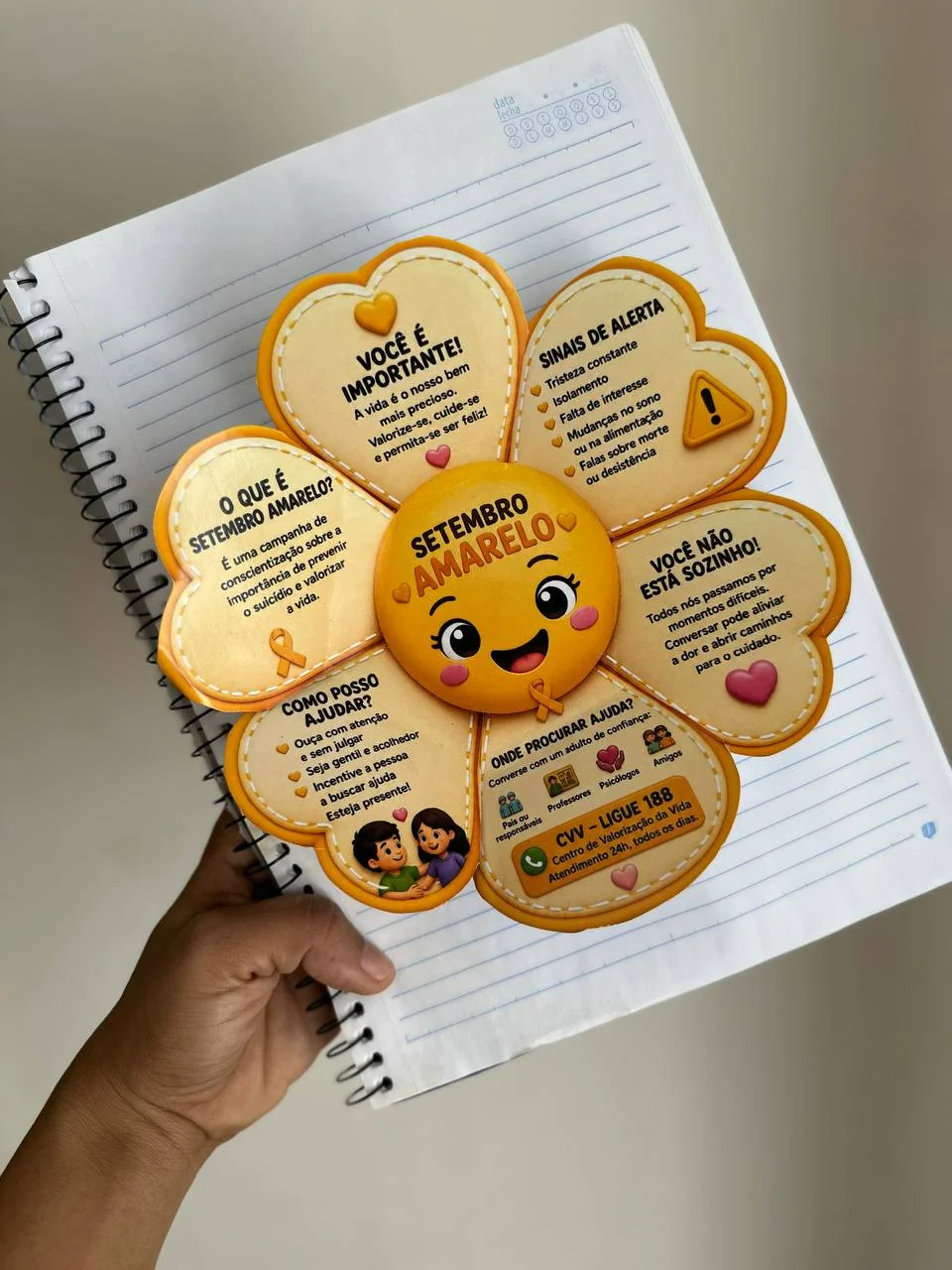 Setembro Amarelo na escola – PDF para Imprimir — amostra 4: Setembro Amarelo na escola Trabalhar o Setembro Amarelo desde…