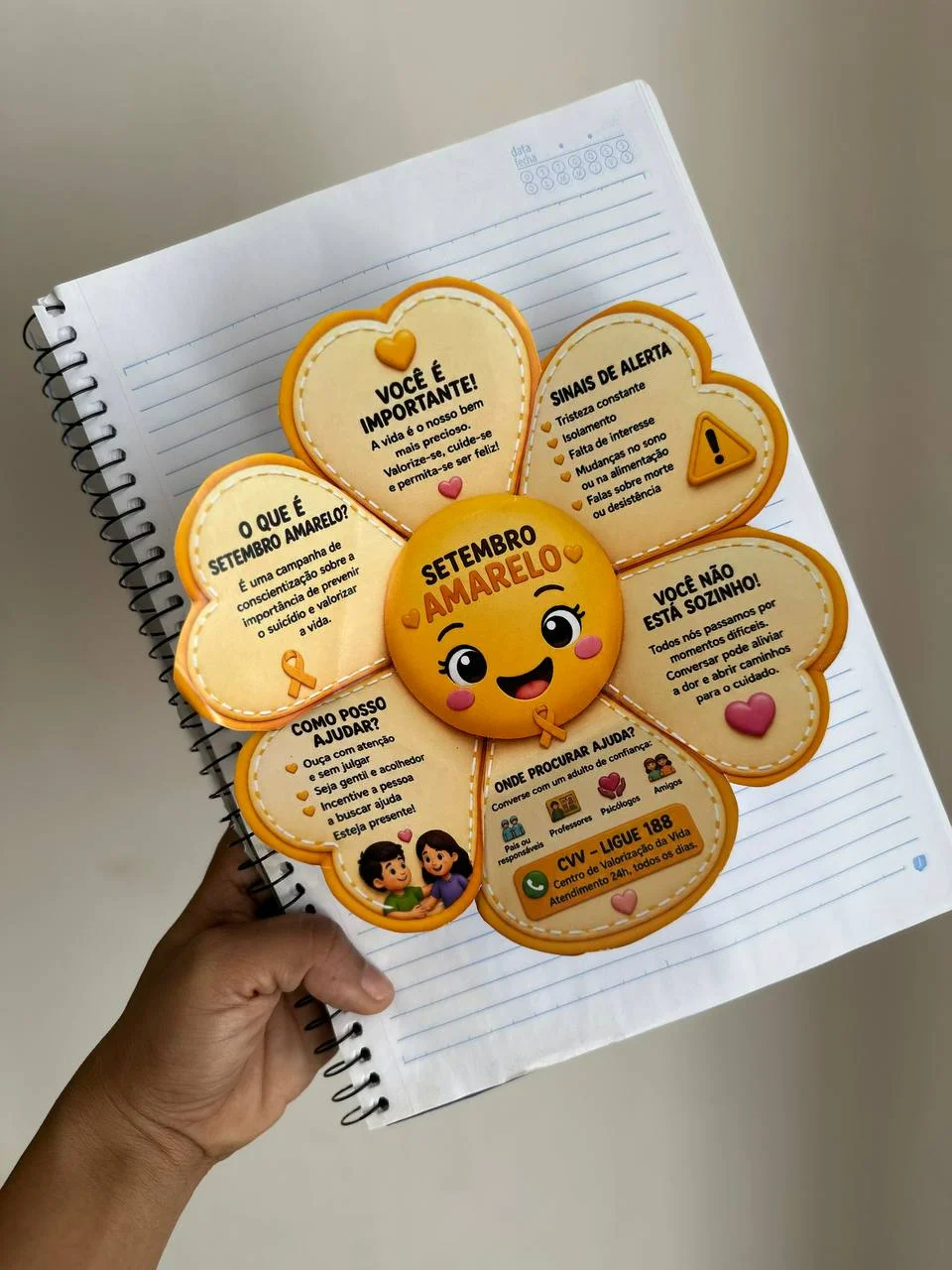 Setembro Amarelo na escola – PDF para Imprimir — amostra 5: Setembro Amarelo na escola Trabalhar o Setembro Amarelo desde…