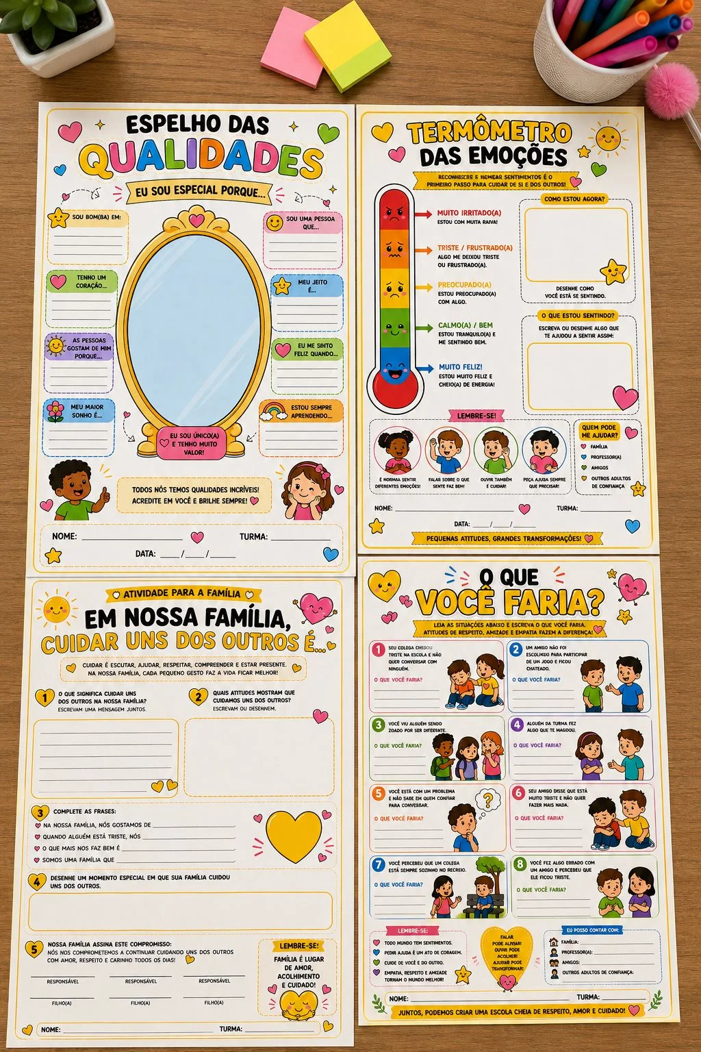 Setembro Amarelo – Painel + Atividades + Sequência Pedagógica-EI03EO01 — amostra 2: Um material completo para trabalhar o…