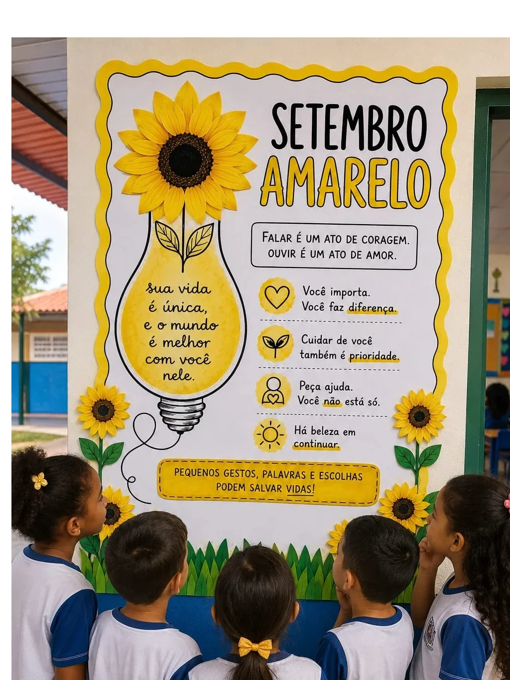 Setembro Amarelo – Painel + Atividades + Sequência Pedagógica-EI03EO01 — capa do material