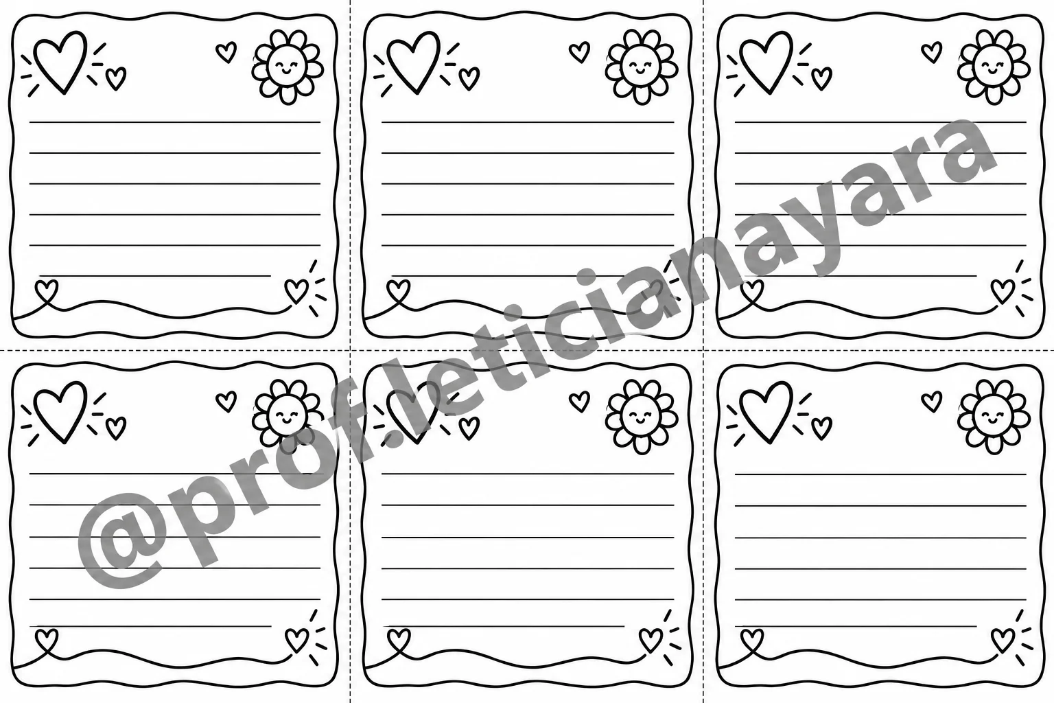 Setembro Amarelo - Semeando Gentileza - 1° ao 5° ano — amostra 5: 💌 Modelos de bilhete e carta para imprimir