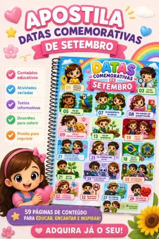 Setembro - Datas Comemorativas Apostila — capa do material