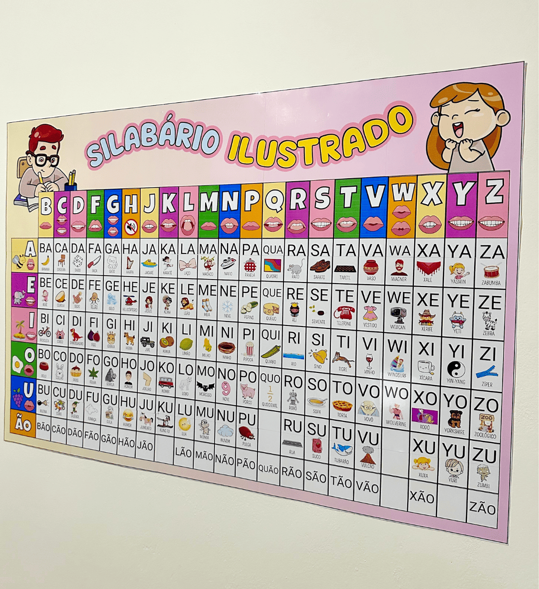 Silabário ilustrado para imprimir: sílabas simples — Alfabetização para Educação Infantil: Apoie a leitura e a escrita com…