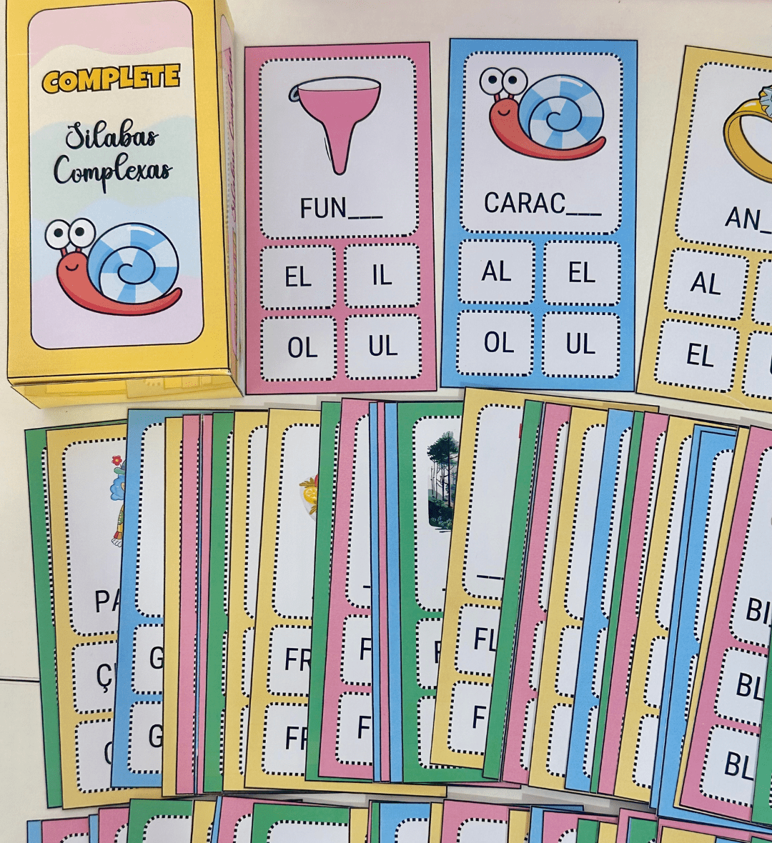 Sílabas Complexas: 100 Fichas para Completar Palavras em PDF — amostra 4: Para quem é indicado