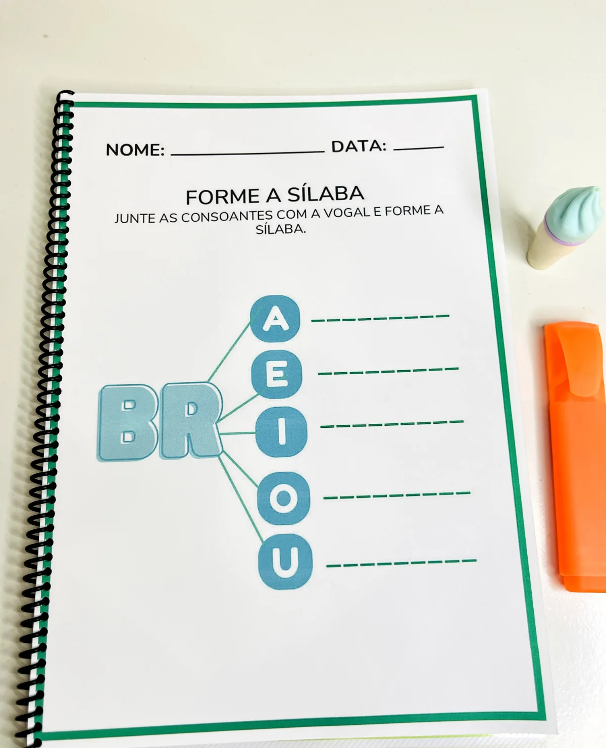 Sílabas Complexas: Atividades de Ortografia em PDF — amostra 1: Atividades focadas em sílabas complexas e dificuldades…