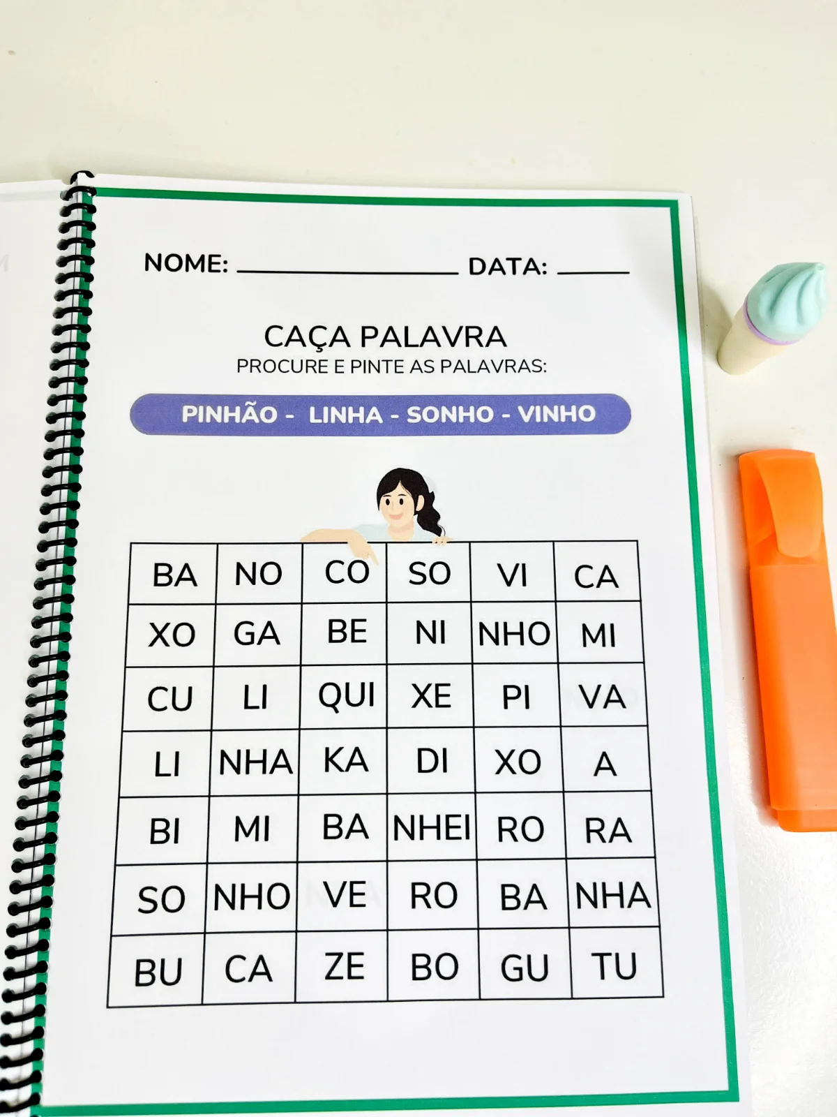 Sílabas Complexas: Atividades de Ortografia em PDF — amostra 6: Atividades focadas em sílabas complexas e dificuldades…