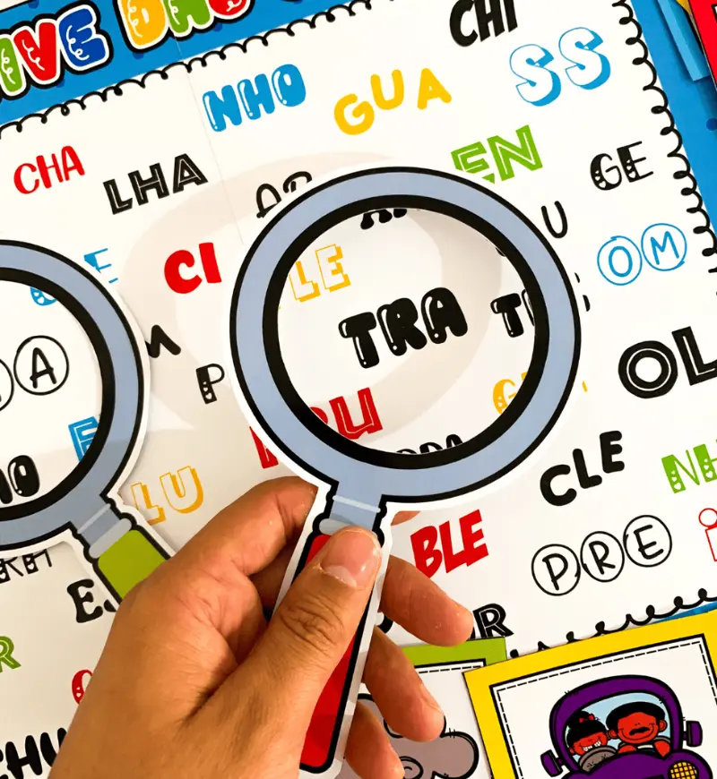 Sílabas complexas: Detetive das Sílabas em PDF para imprimir — amostra 3: Como usar em sala de aula