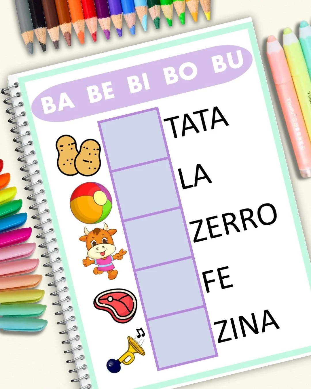 Sílabas iniciais atividade educação especial alfabetização consciência fonológica PDF para imprimir — amostra 2: Transforme…