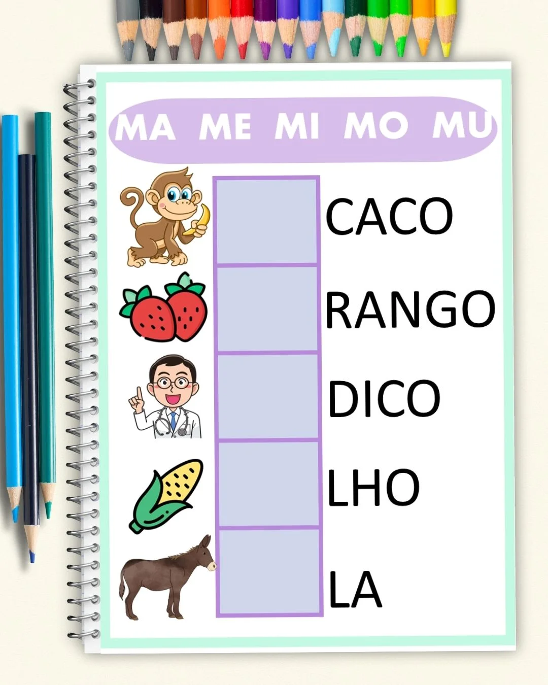 Sílabas iniciais atividade educação especial alfabetização consciência fonológica PDF para imprimir — amostra 6: Transforme…