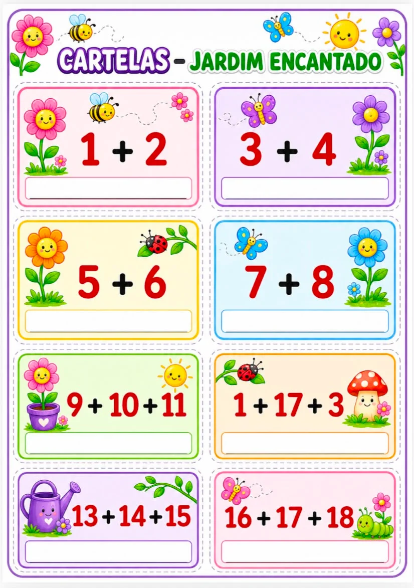SÍLABAS NUMERADAS — amostra 2: 🌸✨ SÍLABAS NUMERADAS – JARDIM ENCANTADO ✨🌸 Transforme a alfabetização em uma experiência…