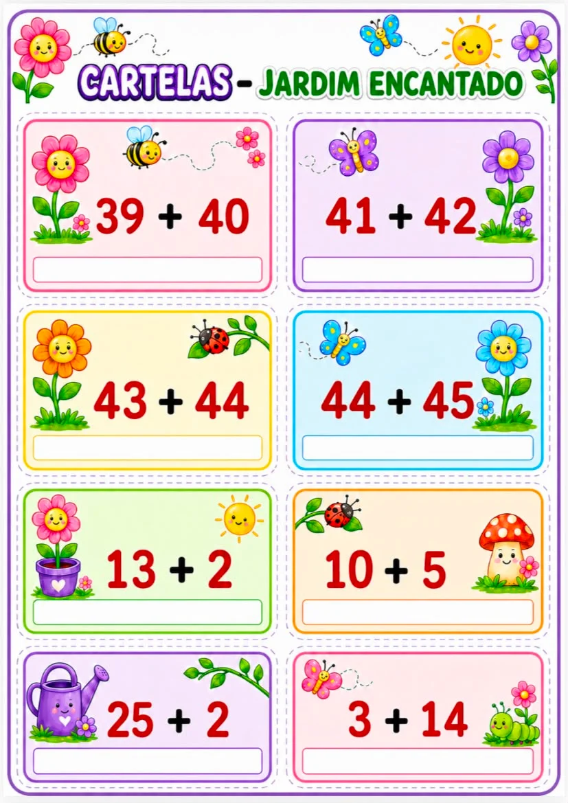 SÍLABAS NUMERADAS — amostra 3: 🌸✨ SÍLABAS NUMERADAS – JARDIM ENCANTADO ✨🌸 Transforme a alfabetização em uma experiência…