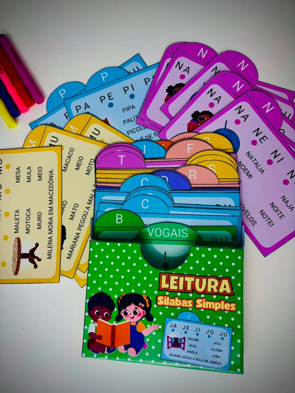 Sílabas Simples 1º Ano e 2º Ano. Fichas de Leitura — amostra 3: 55 fichas de leitura com sílabas simples, palavras e frases… Sílabas Simples 1º Ano e 2º Ano. Fichas de Leitura — amostra 3: 55 fichas de leitura com sílabas simples, palavras e frases…