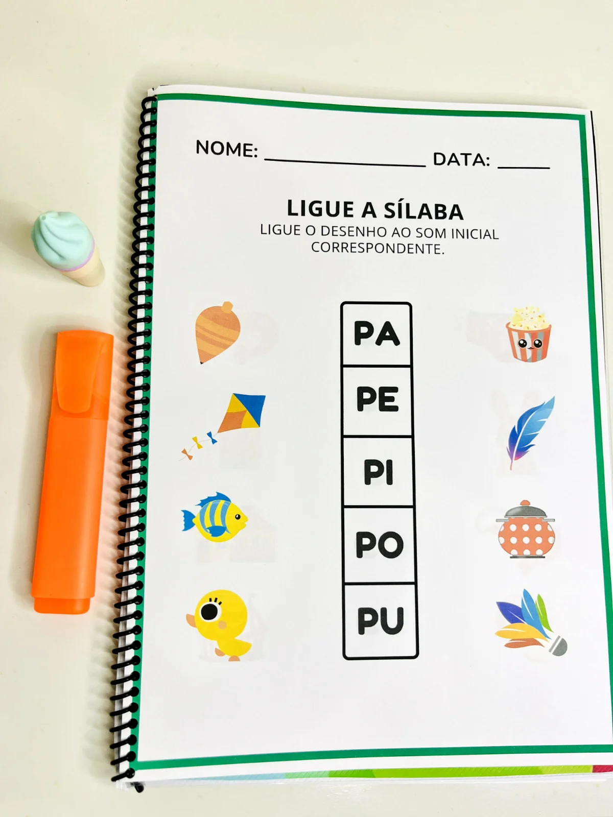 Sílabas Simples: 62 Páginas de Atividades em PDF — amostra 6: Apostila com 62 páginas de sílabas simples, da família…