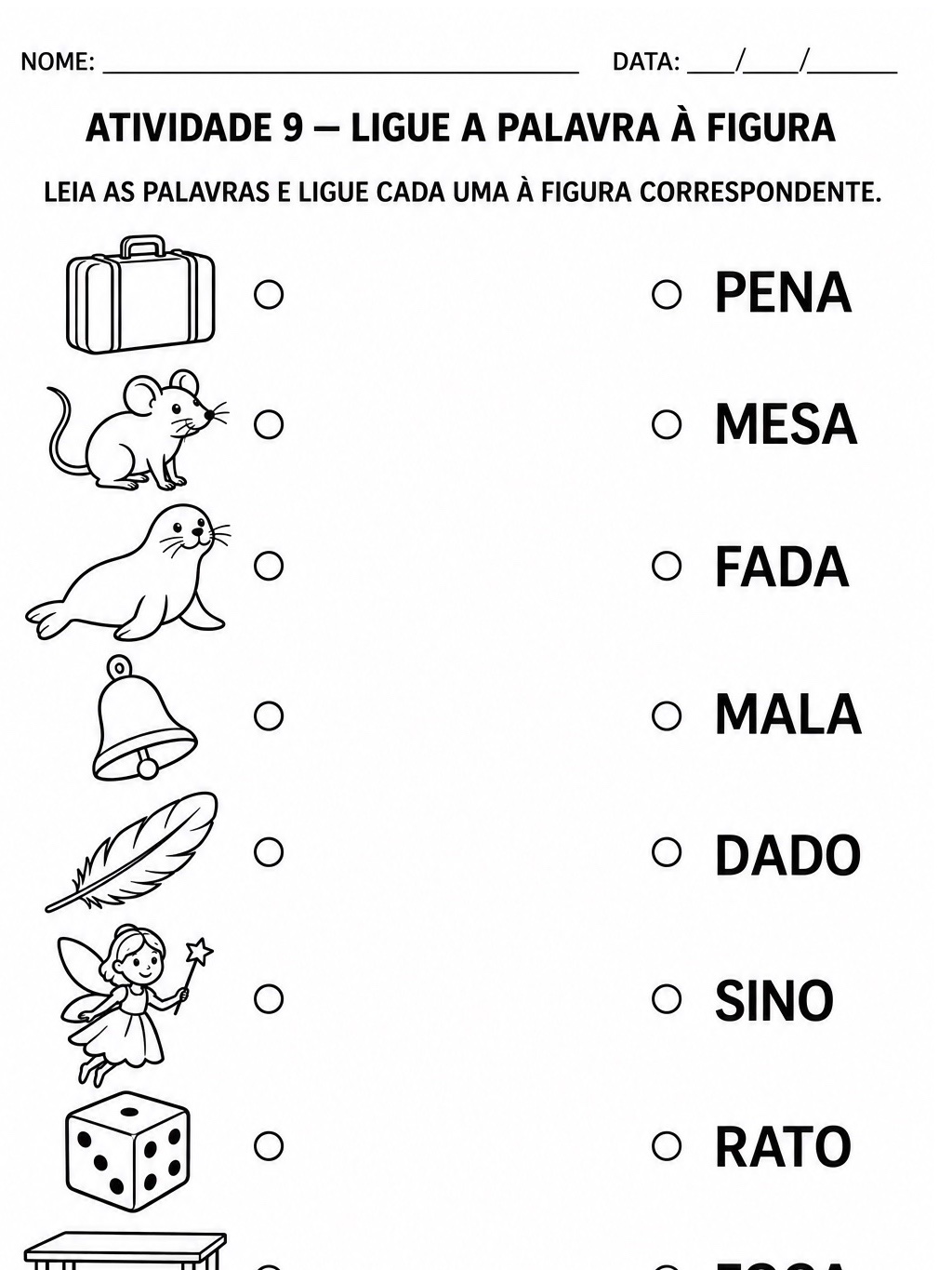 Sílabas Simples: Alfabetização 1º Ano — Kit 4 — amostra 2: 10 atividades com sílabas simples, leitura e escrita de palavras Sílabas Simples: Alfabetização 1º Ano — Kit 4 — amostra 2: 10 atividades com sílabas simples, leitura e escrita de palavras