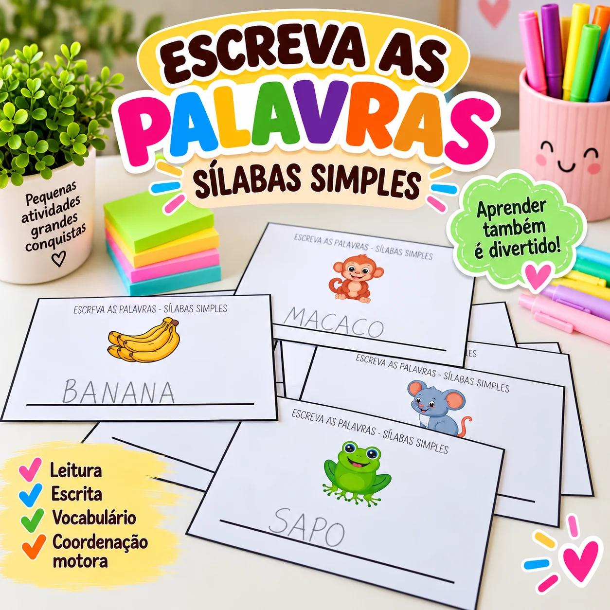 Sílabas Simples – Atividade de Alfabetização — capa do material
