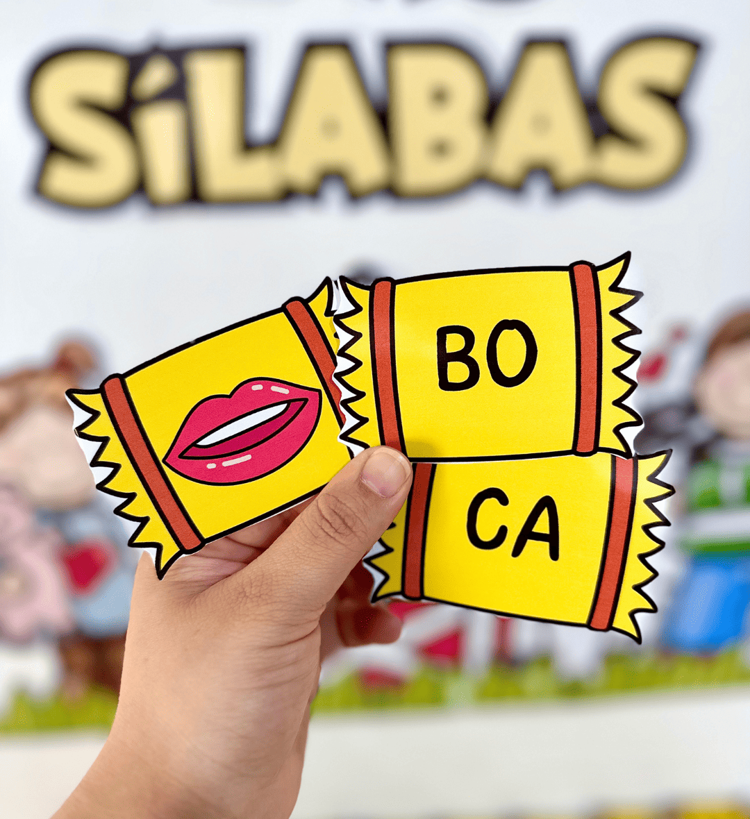 Sílabas simples: Fazenda das Sílabas para formar palavras — amostra 2: O que vem no material