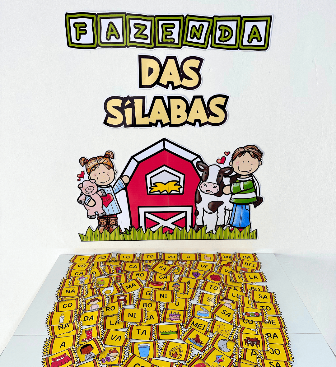 Sílabas simples: Fazenda das Sílabas para formar palavras — Alfabetização para Educação Infantil: Trabalhe a escrita de…