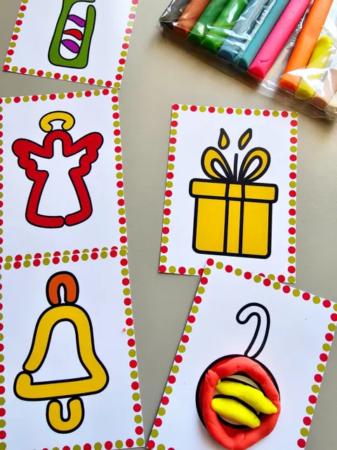 Símbolos de Natal para massinha — capa do material