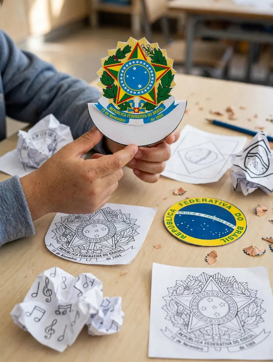 Símbolos Nacionais - Balancê + Hino Nacional + Atividades — amostra 1: Com o BALANCE – SÍMBOLOS NACIONAIS, a criança…