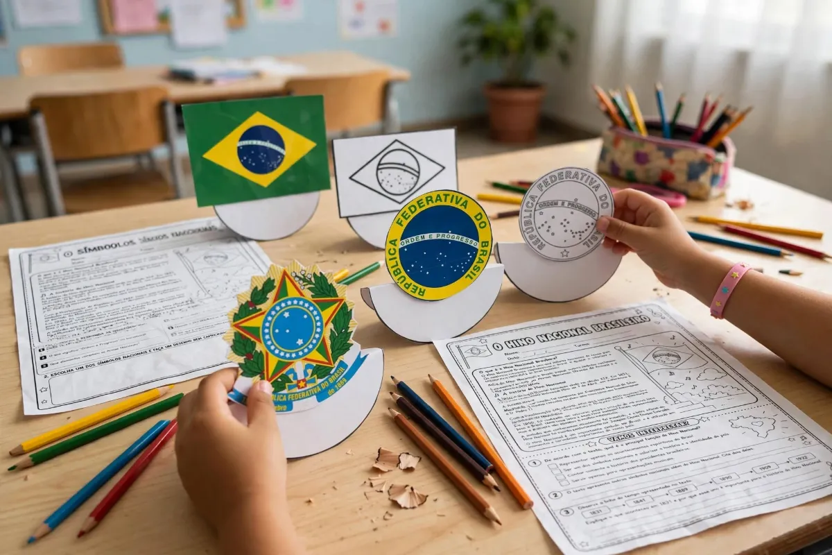 Símbolos Nacionais - Balancê + Hino Nacional + Atividades — amostra 4: Com o BALANCE – SÍMBOLOS NACIONAIS, a criança…
