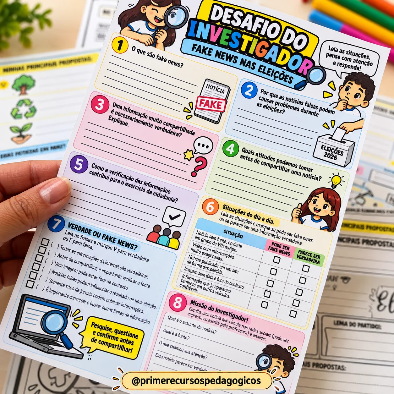 Simulação Eleitoral – Eleição e Cidadania em Sala de Aula — amostra 1: O que está incluso Simulação Eleitoral – Eleição e Cidadania em Sala de Aula — amostra 1: O que está incluso