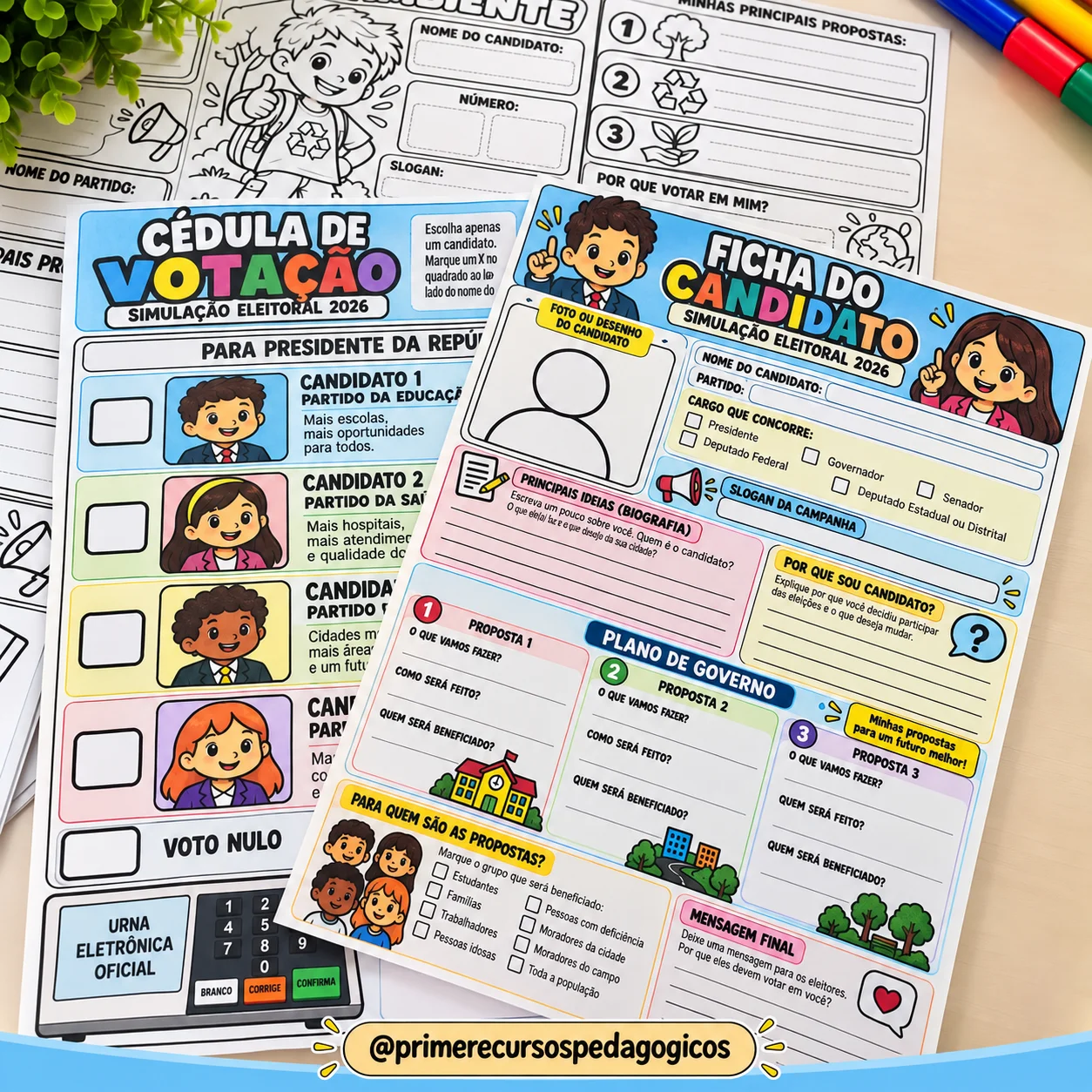 Simulação Eleitoral – Eleição e Cidadania em Sala de Aula — amostra 4: Simulação eleitoral fictícia e apartidária para… Simulação Eleitoral – Eleição e Cidadania em Sala de Aula — amostra 4: Simulação eleitoral fictícia e apartidária para…