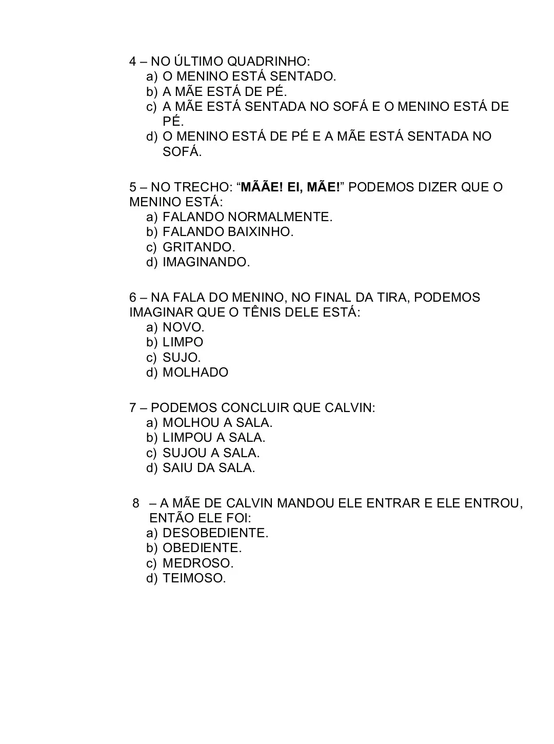 Simulado de Leitura e Interpretação de Texto – 6º ao 9º Ano — amostra 2: O estudante é levado a compreender informações…