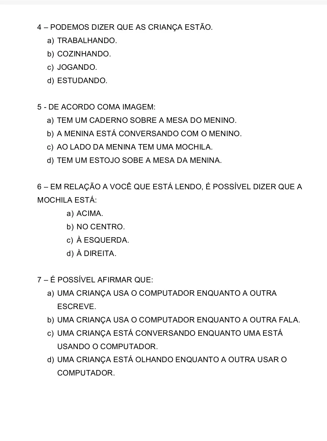 Simulado de Leitura e Interpretação de Texto – 6º ao 9º Ano — amostra 7: Atividade em formato de simulado para desenvolver…