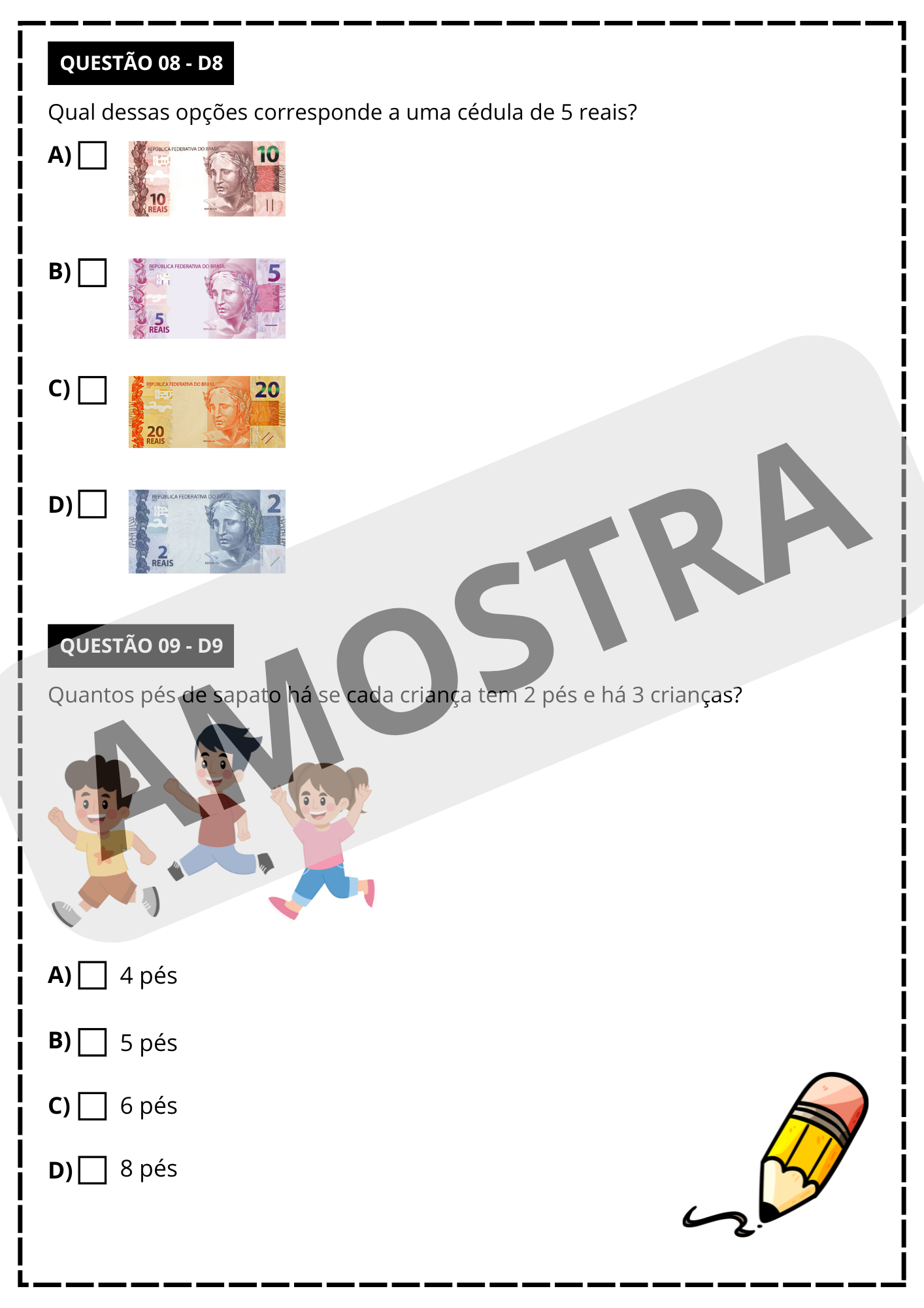 Simulado saeb 2° ano - português e matemática – PDF para Imprimir | 2º ano — amostra 4: Formato e entrega Simulado saeb 2° ano - português e matemática – PDF para Imprimir | 2º ano — amostra 4: Formato e entrega