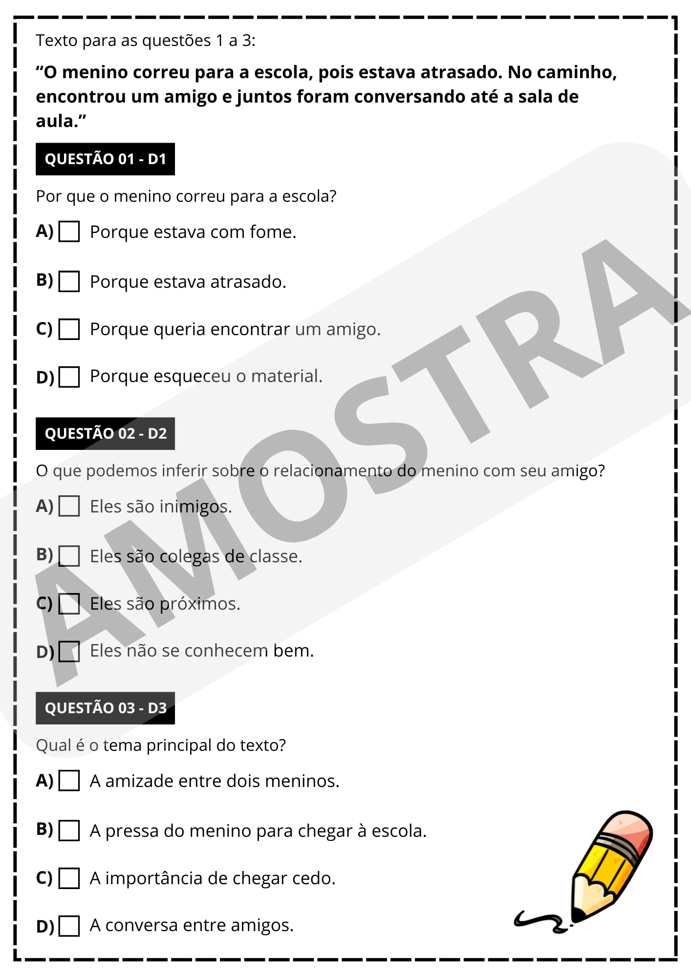 Simulado saeb 5° ano - português e matemática – PDF para Imprimir | 5º ano — amostra 3: Para quem é indicado Simulado saeb 5° ano - português e matemática – PDF para Imprimir | 5º ano — amostra 3: Para quem é indicado