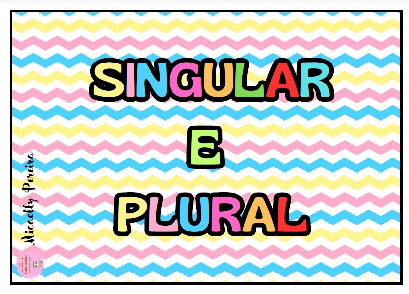 🌟📚 SINGULAR E PLURAL – ALFABETIZAÇÃO ANOS INICIAIS🔤🎯 — capa do material