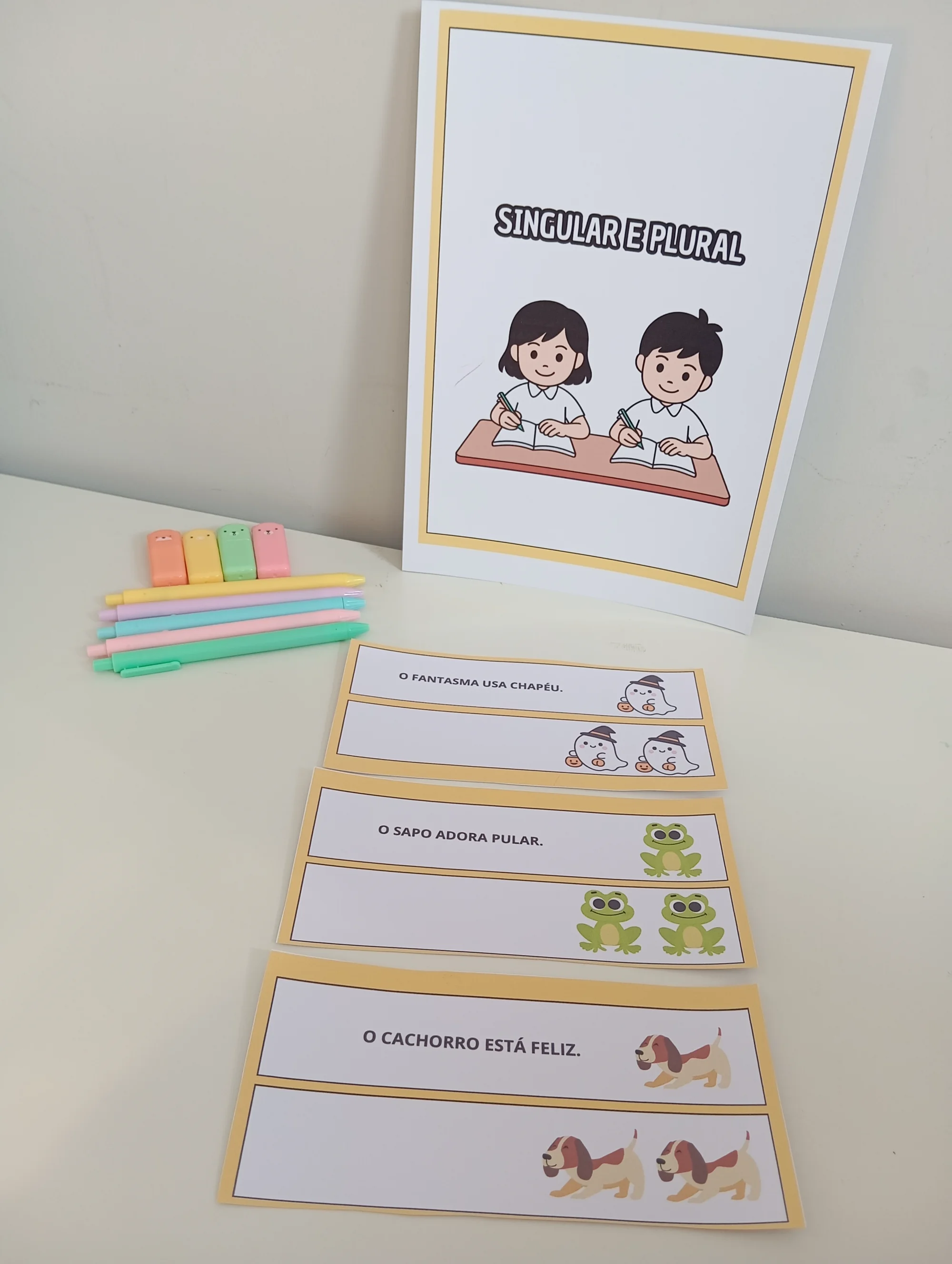 Singular e Plural: Atividade de Português para Alfabetização Infantil — Alfabetização para Educação Infantil: Atividade…