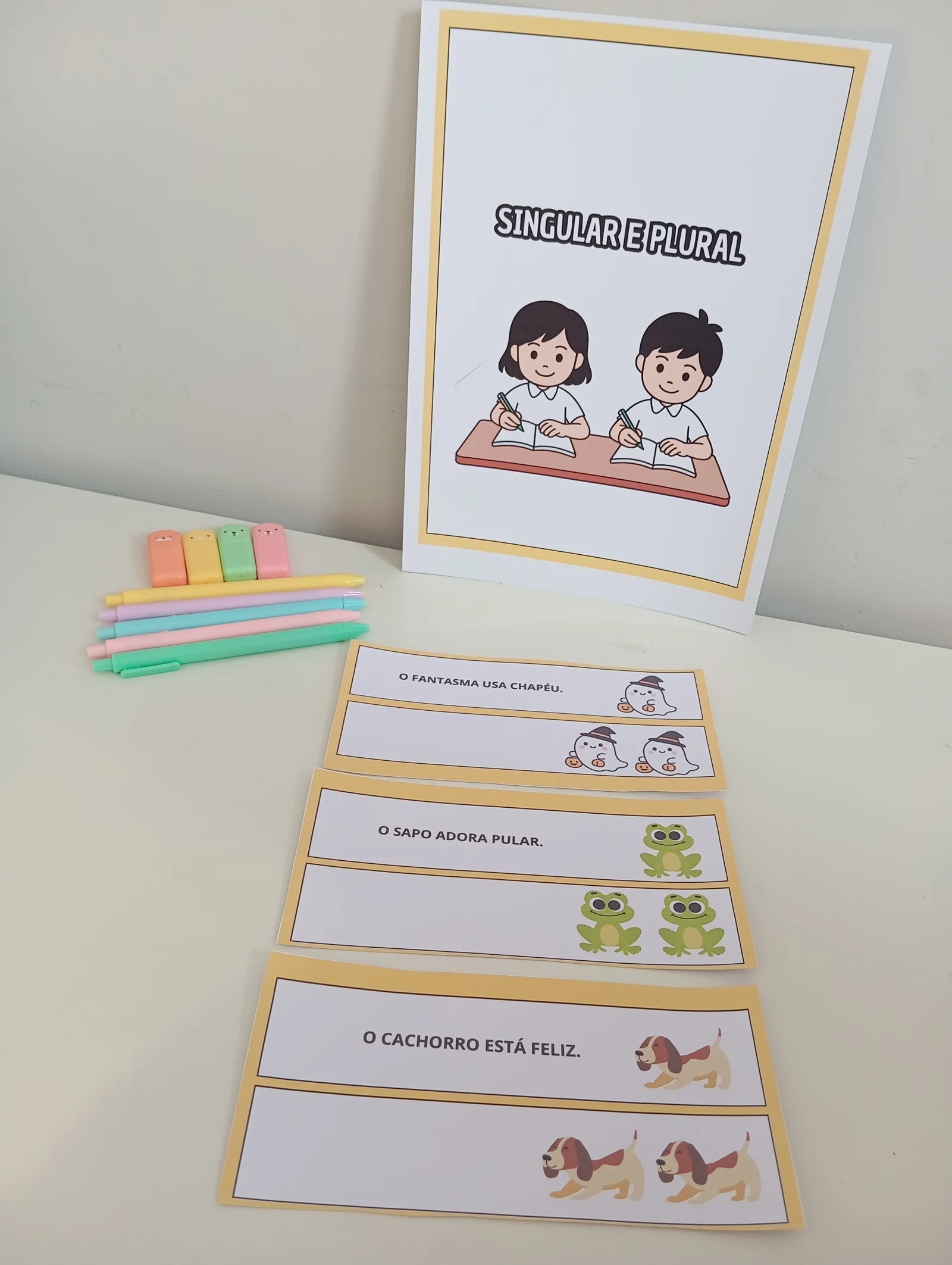 SINGULAR E PLURAL – ATIVIDADE PRONTA PARA IMPRIMIR! — amostra 2: Trabalhe gramática de forma simples e prática com…