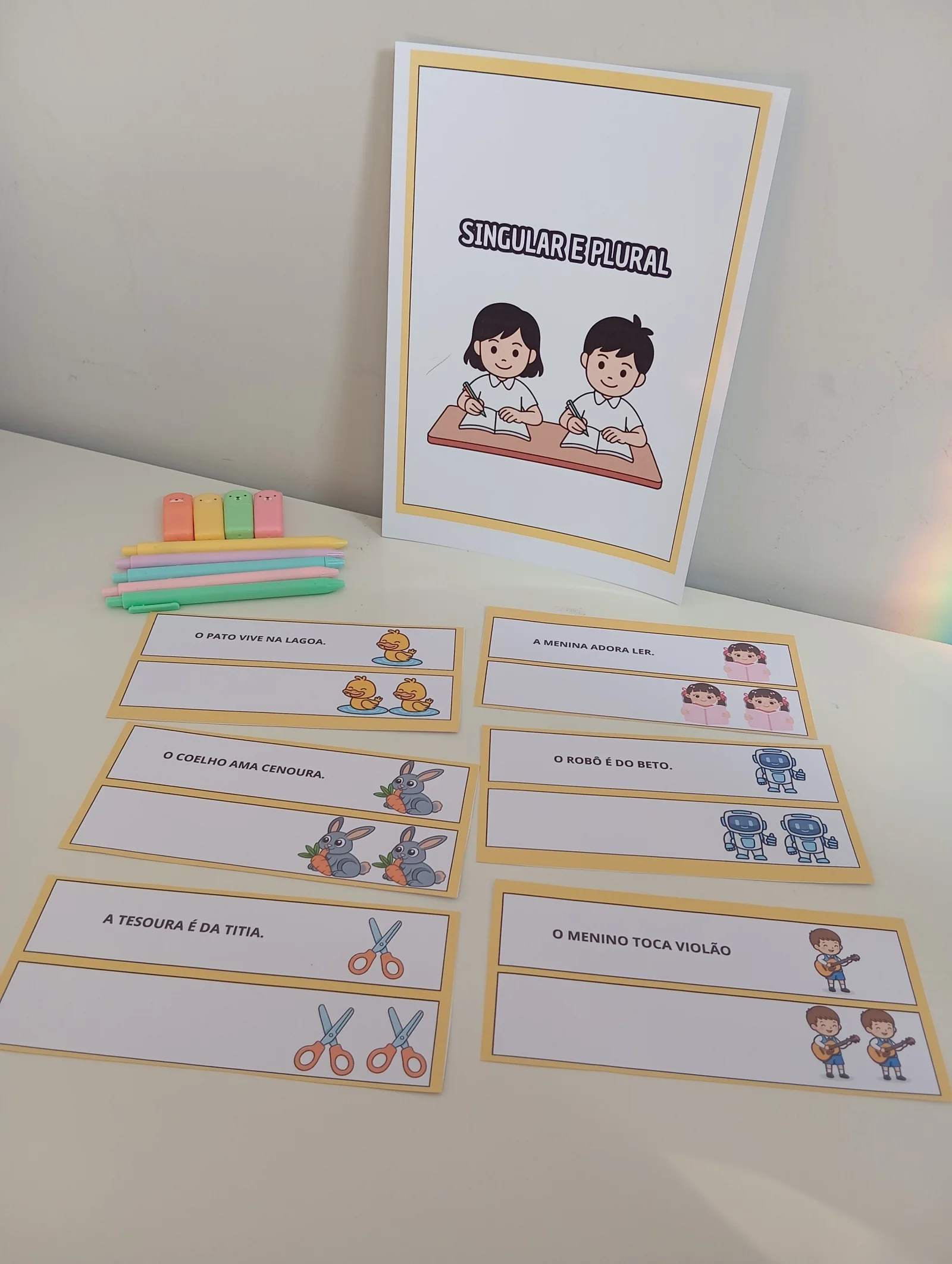 SINGULAR E PLURAL – ATIVIDADE PRONTA PARA IMPRIMIR! — amostra 4: Trabalhe gramática de forma simples e prática com…
