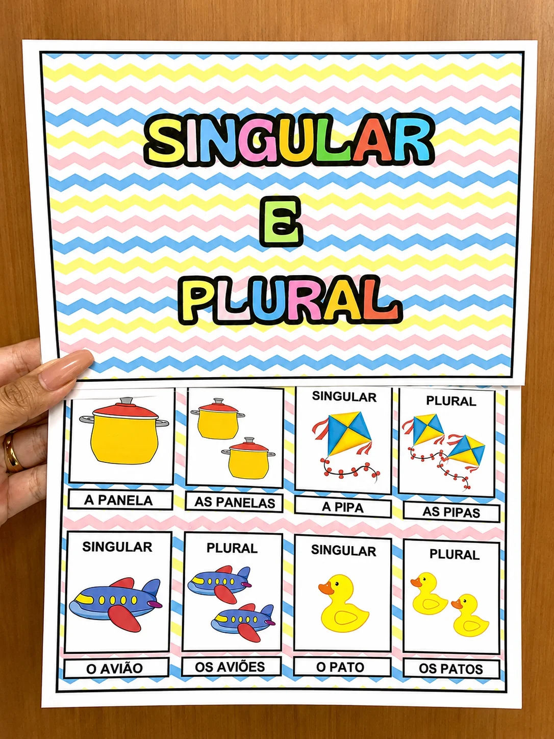 Singular e Plural – Atividades para Imprimir — capa do material