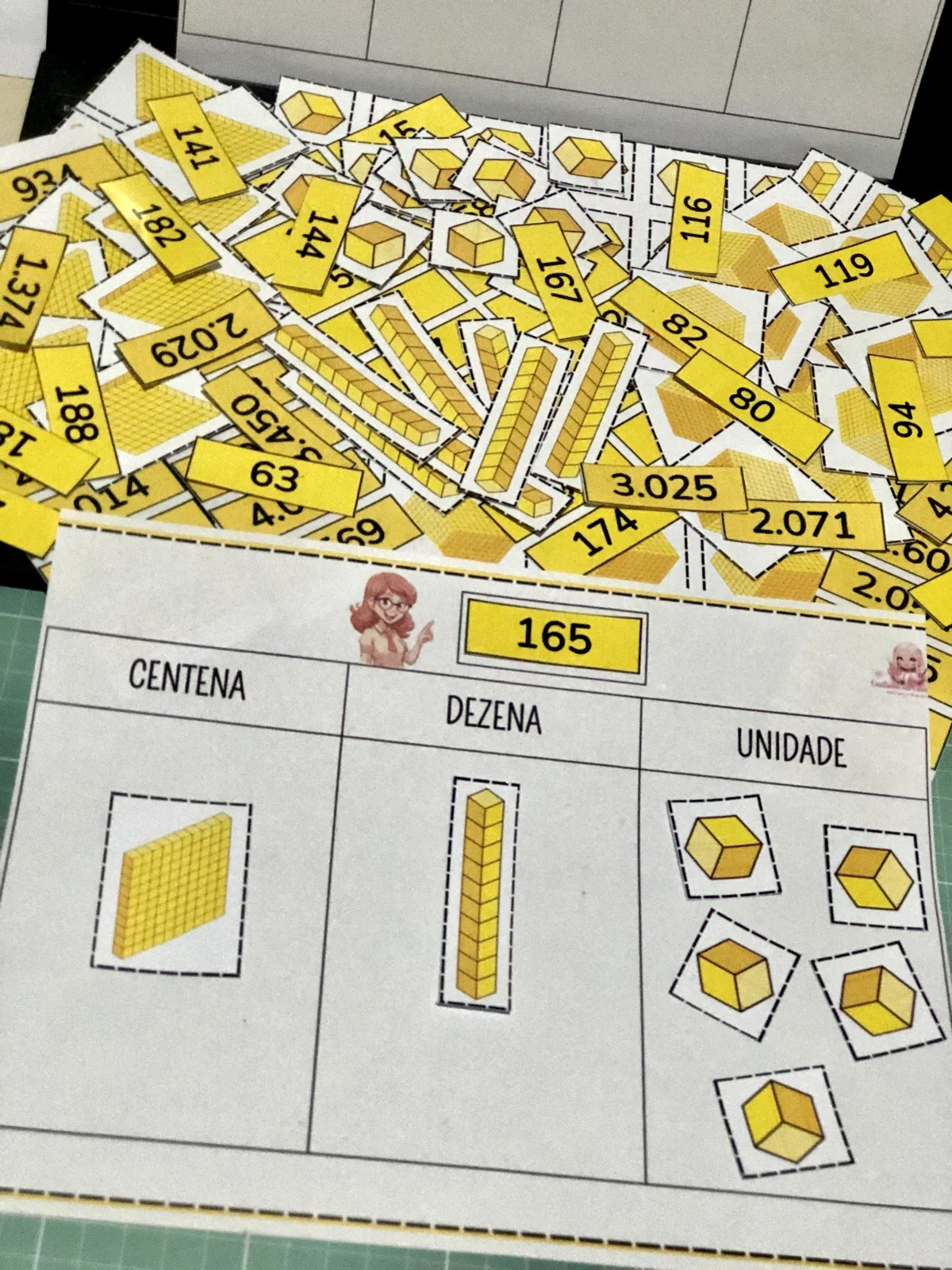 Sistema de Numeração Decimal com Material Dourado — capa do material