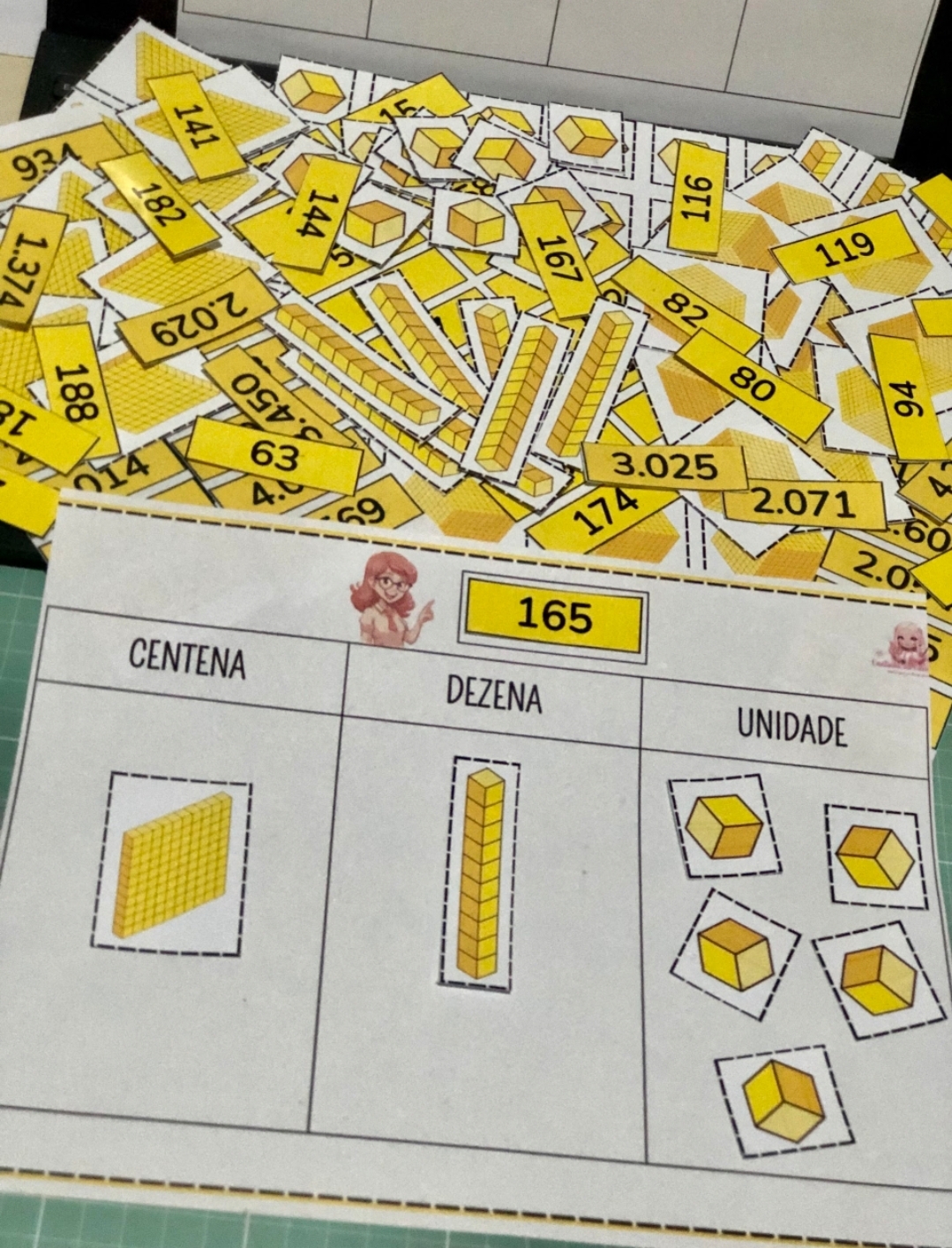 Sistema de numeração decimal: material dourado – PDF para Imprimir — Matemática para Educação Infantil: SISTEMA DE…