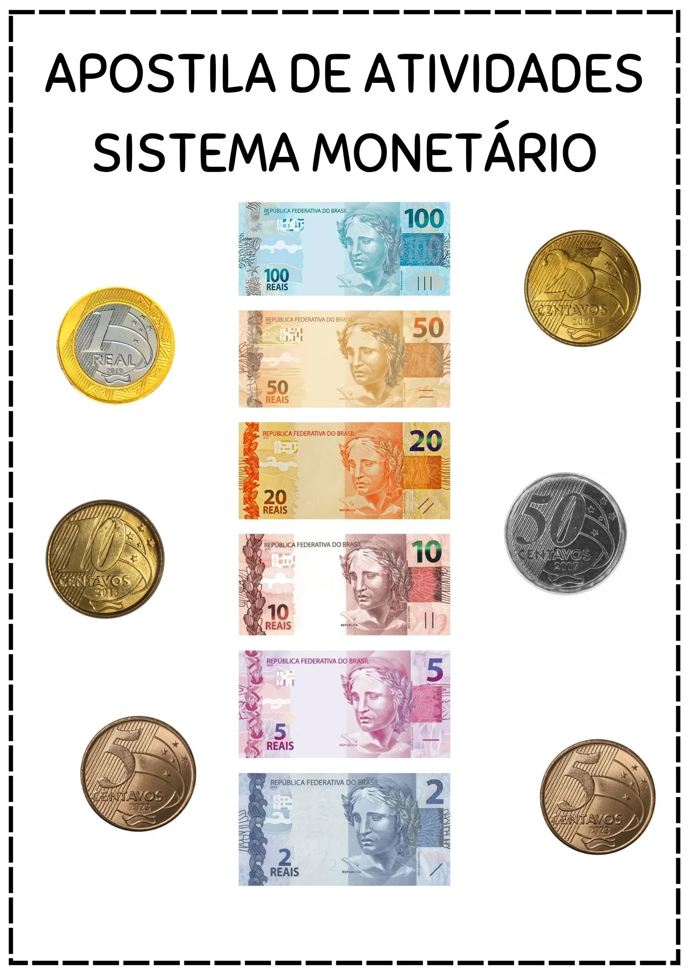 💰 Sistema Monetário – Aprendendo Dinheiro — capa do material