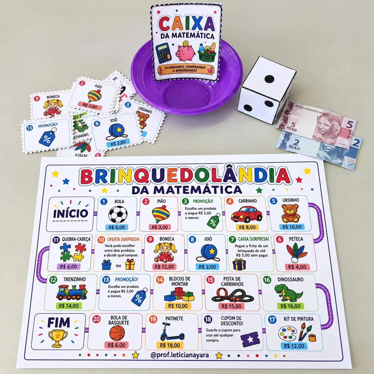Sistema monetário - Jogos de trilha - 1º ao 3º ano — amostra 1: O que está incluso
