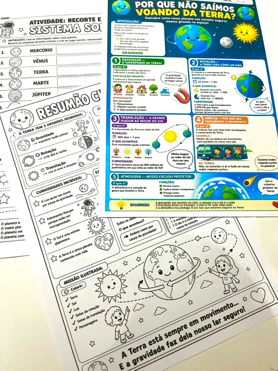 Sistema Solar - Atividades Lúdicas e Educativas 3° e 4° anos — amostra 6: Transforme suas aulas de Ciências em uma…