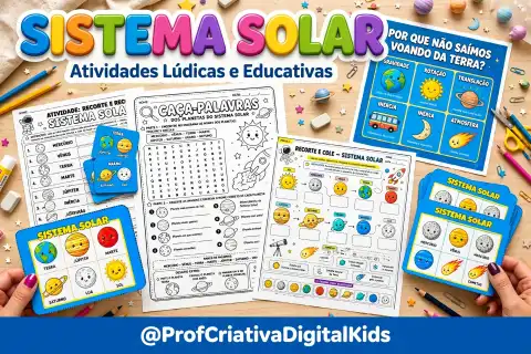 Sistema Solar - Atividades Lúdicas e Educativas 3° e 4° anos — capa do material