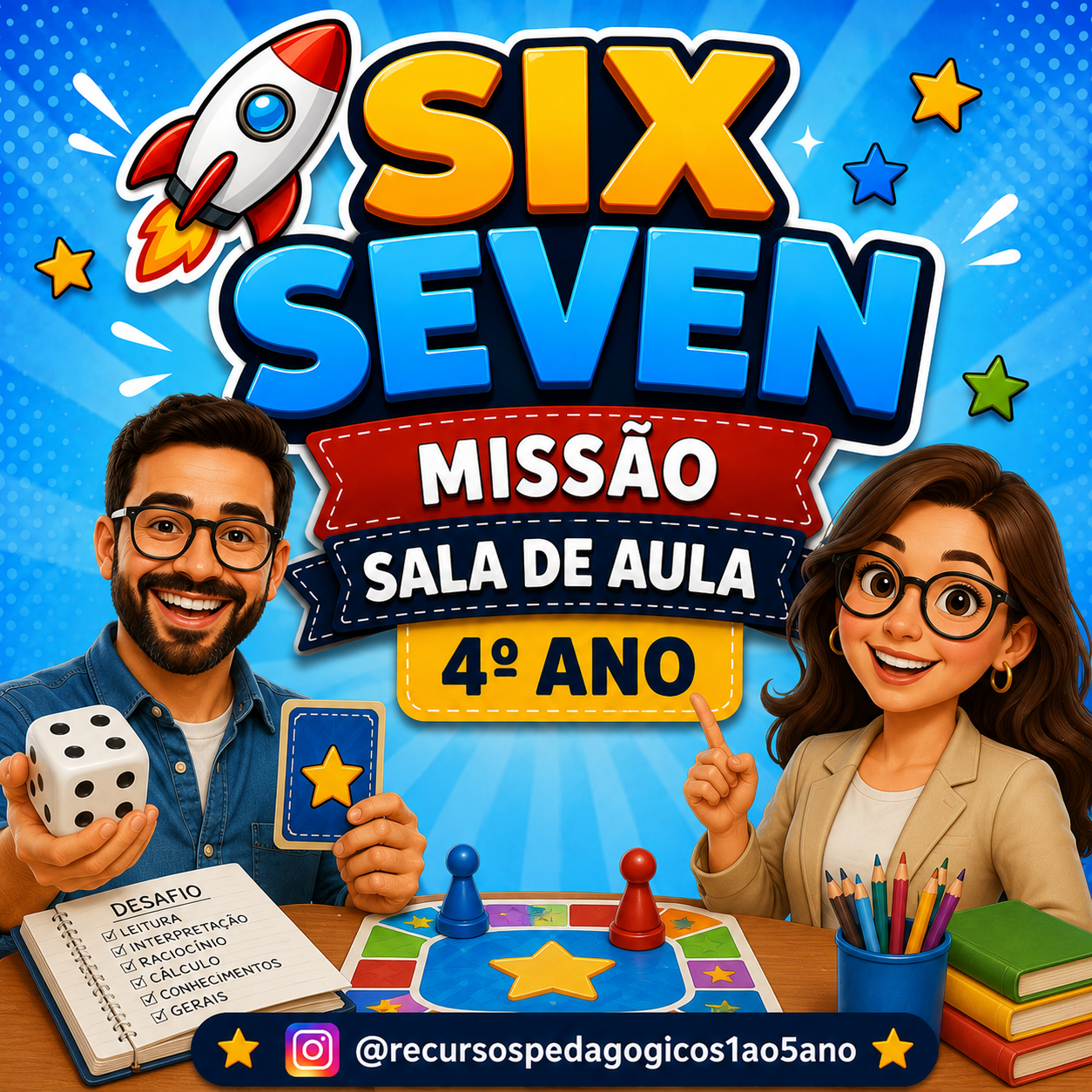 SIX SEVEN – Missão Sala de Aula 4º Ano – PDF para Imprimir — capa do material