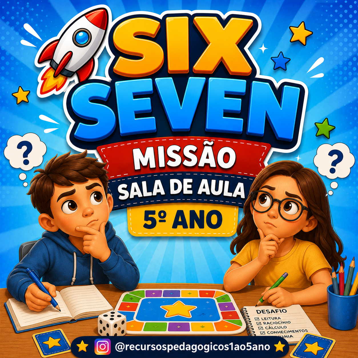 SIX SEVEN – Missão Sala de Aula 5º Ano – PDF para Imprimir | 4º ao 5º ano — capa do material