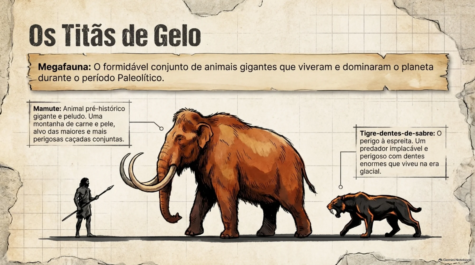 Slide de História: Paleolítico e Pré-História - 6º Ano — amostra 6: Apresentação completa em slides sobre o Paleolítico e a…