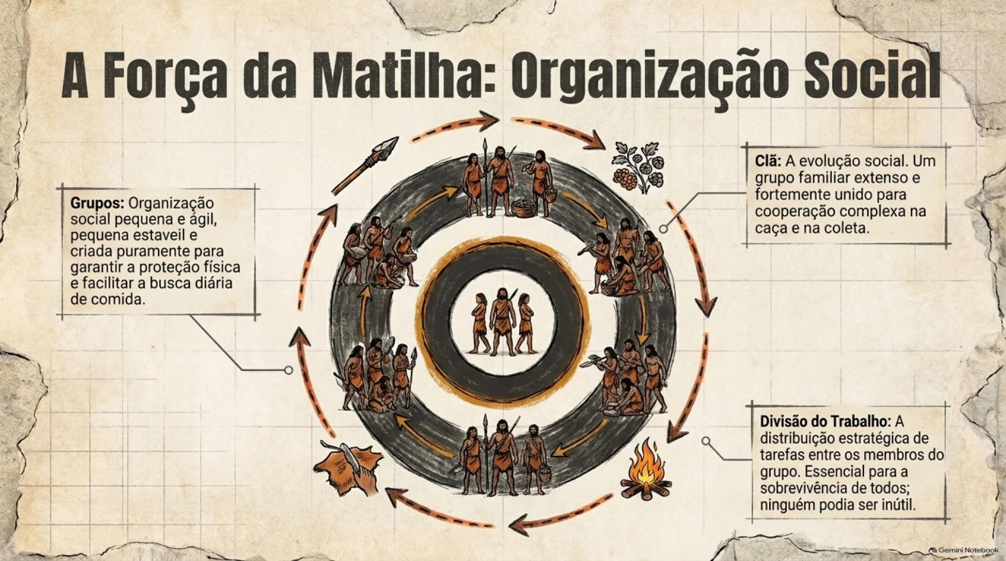 Slide de História: Paleolítico e Pré-História - 6º Ano — amostra 7: Apresentação completa em slides sobre o Paleolítico e a…