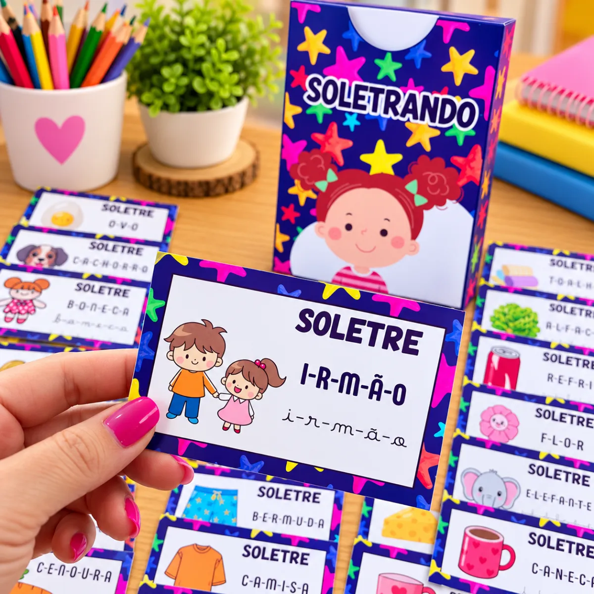 Soletrando: Atividade de Alfabetização com Palavras — amostra 1: Uma proposta simples e prática para tornar o treino da…