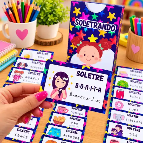 Soletrando: Atividade de Alfabetização com Palavras — capa do material