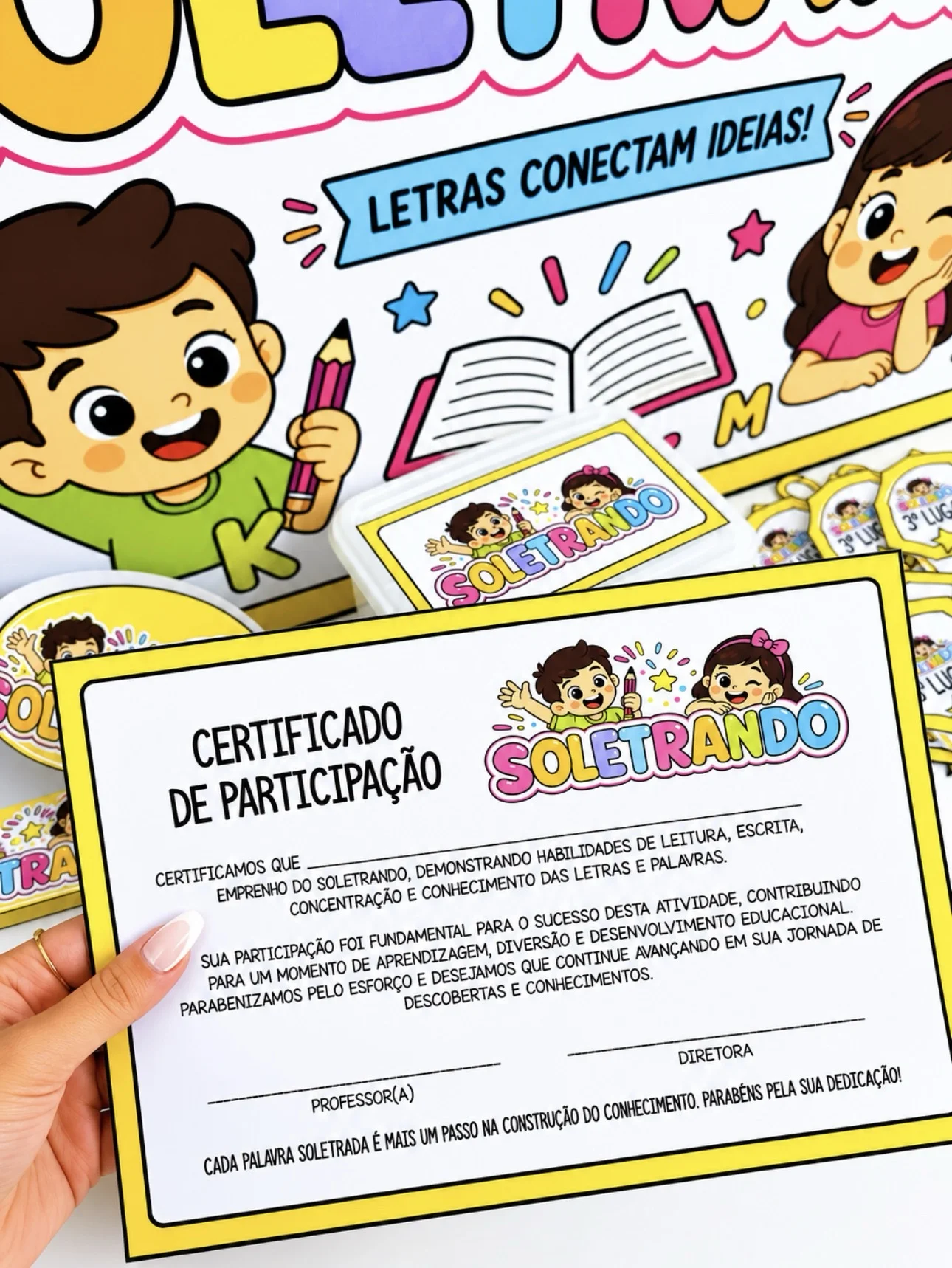 Soletrando palavras de sílabas simples — amostra 1: Soletrando de Palavras de Sílabas Simples O Soletrando de Palavras de…