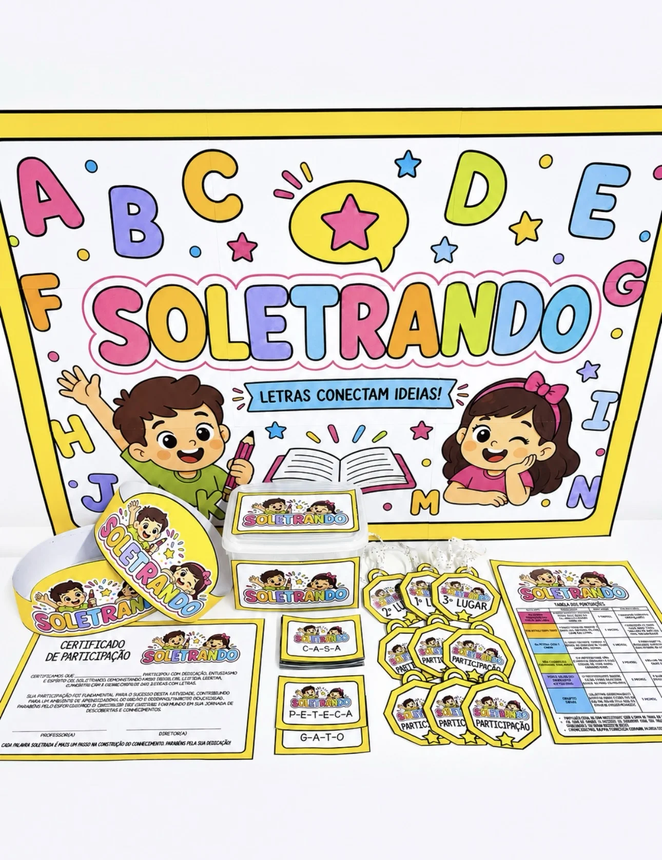 Soletrando palavras de sílabas simples — Alfabetização para Todas as séries: Soletrando de Palavras de Sílabas Simples O…